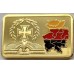 GERMAN . 24KT GOLD PLATED BAR . IN CAPSULE